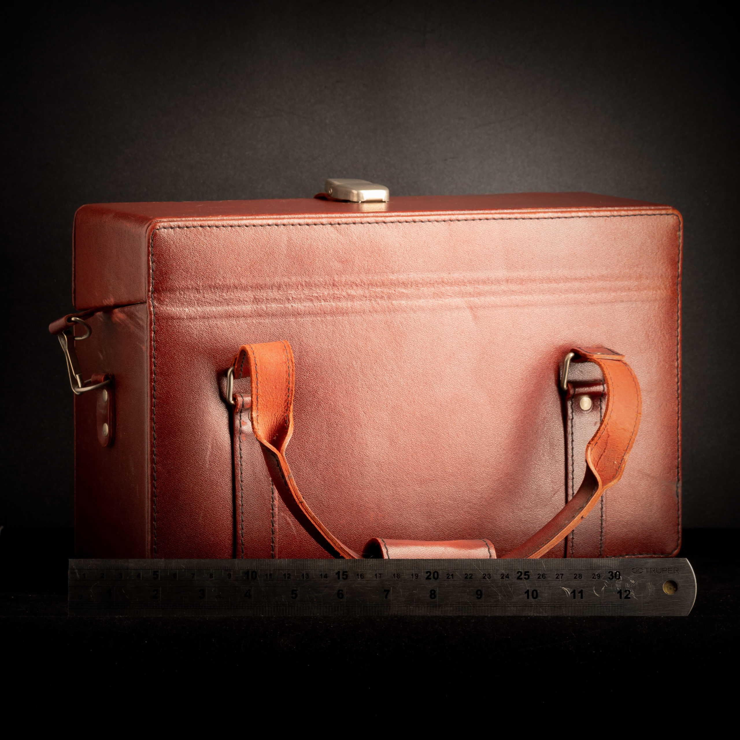 Vintage bordo Nagy Válltáska - Nagy - Image 2