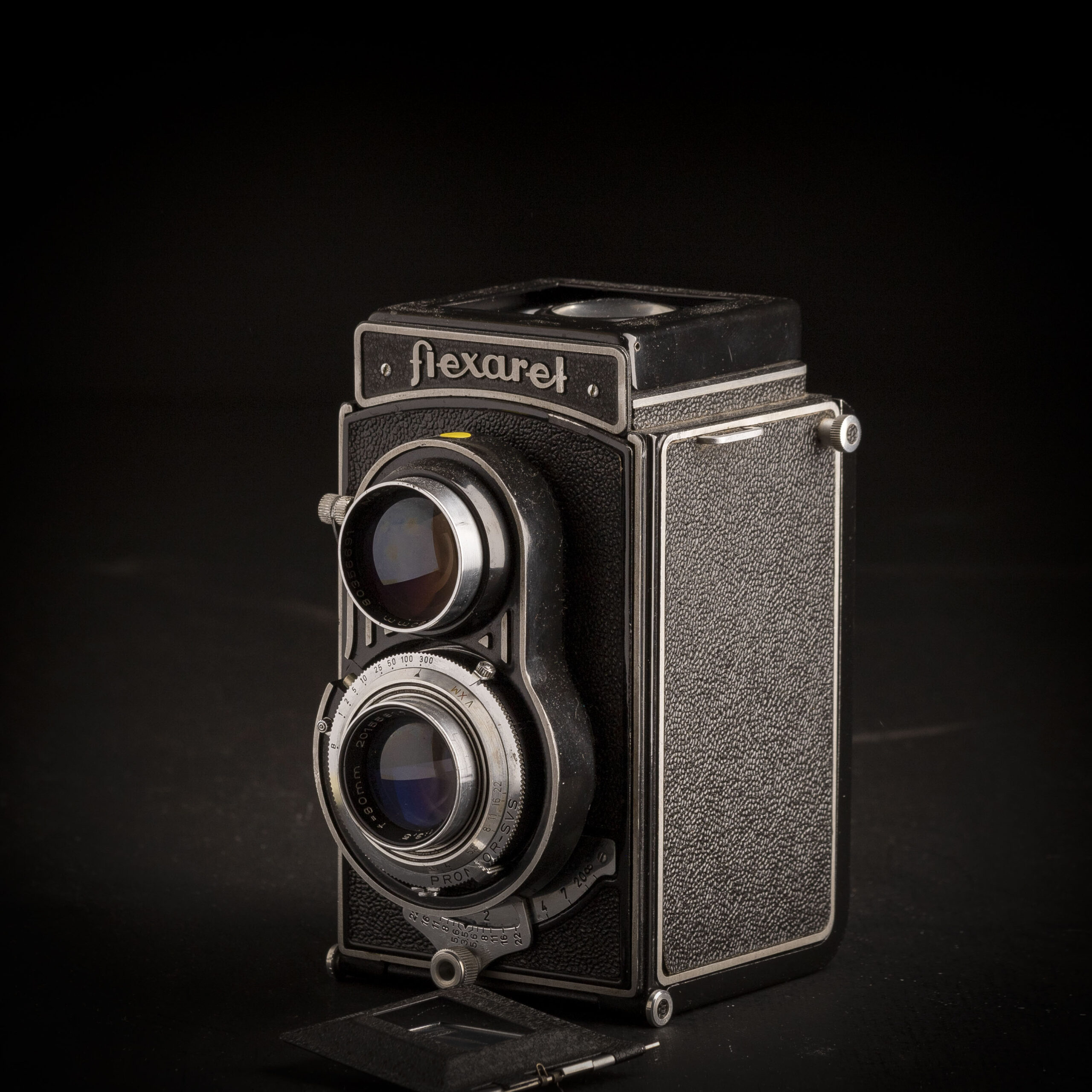 Étui Cuir Vintage Meopta Pour Appareil Flexaret III / IIIa - Tchèque, état Neuf
