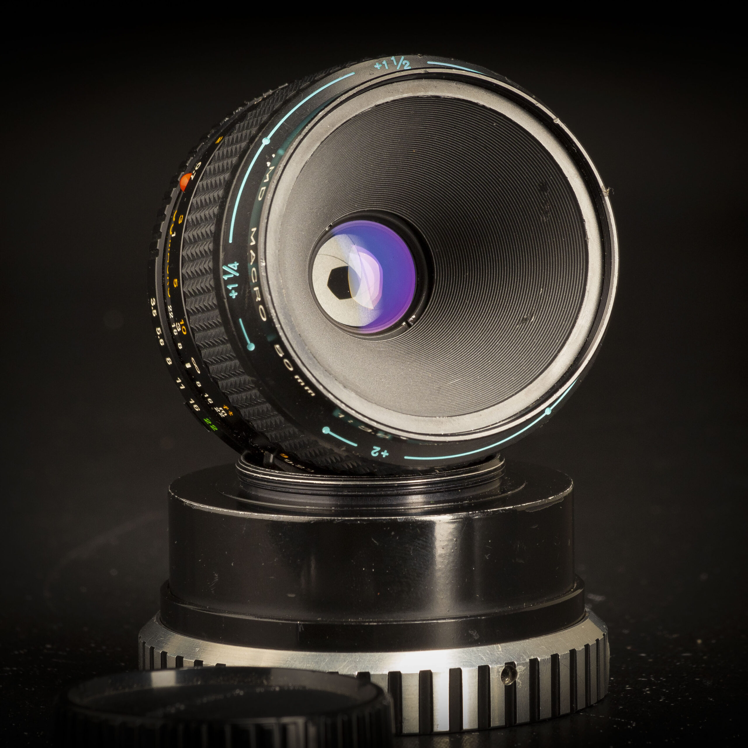 Objectif Macro Minolta MD 50mm F/3.5 + Adaptateur Macro – Occasion, Monture MD | Objectif Vintage Photo