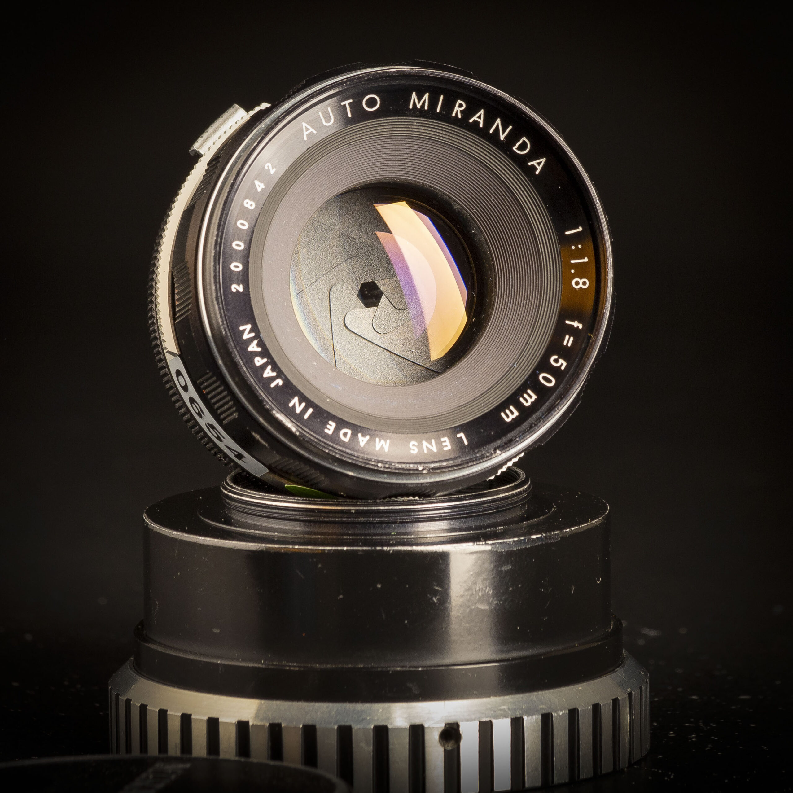 OBJECTIF 50 mm F1,8 MIRANDA AUTO EC avec RÉGLAGES EE NEUF pour MIRANDA